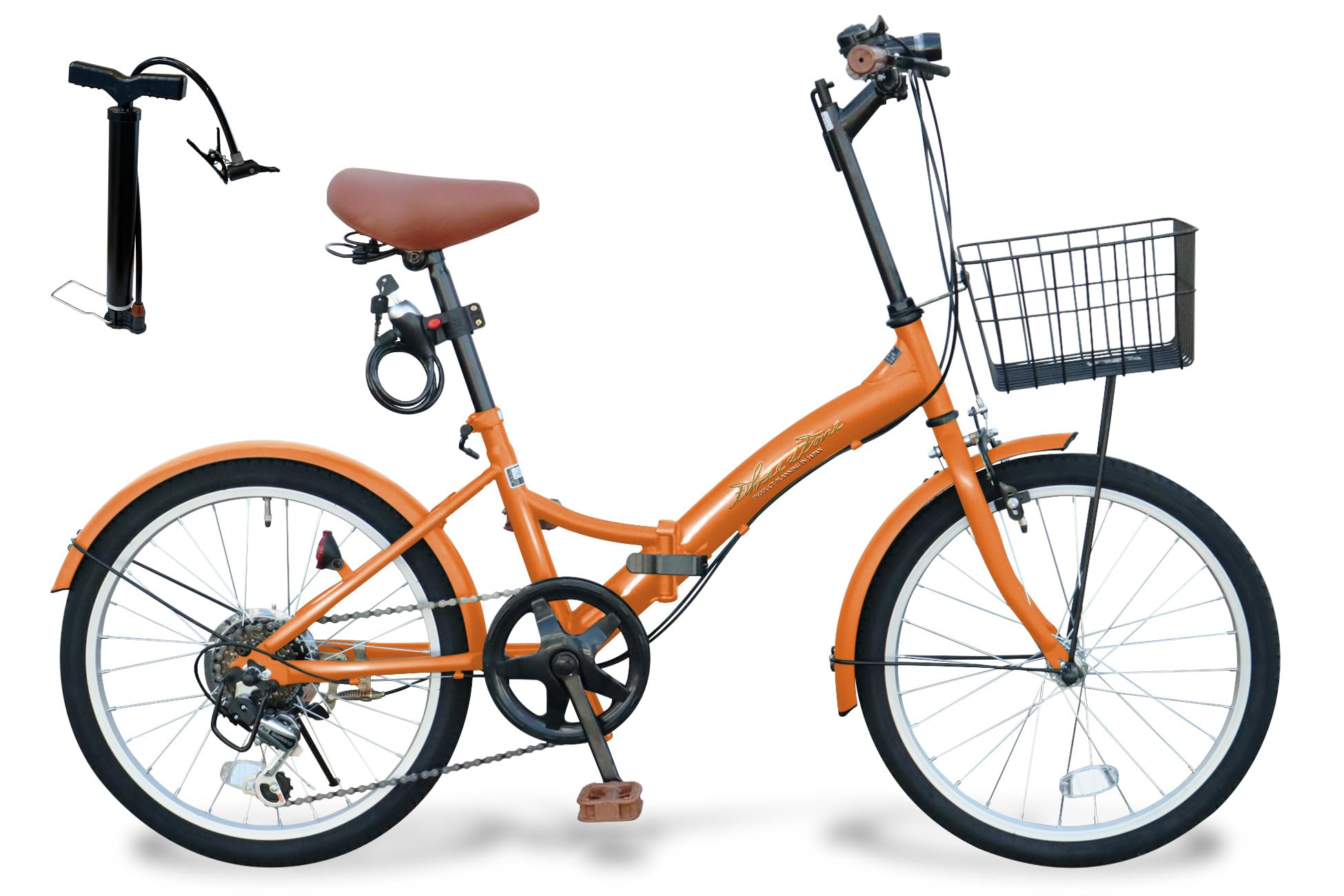 YI ZHE ]ONE SECOND FOLDING 14吋折り畳み自転車 シングル/オレンジ